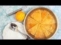 Crepes suzette with flambeed orange sauce