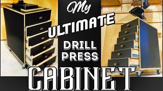 DIY Drill Press Storage Cabinet | A Glimpse Inside How To