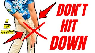 This is RIDICULOUS REASON WHY 93% of golfers CAN'T strike their irons...