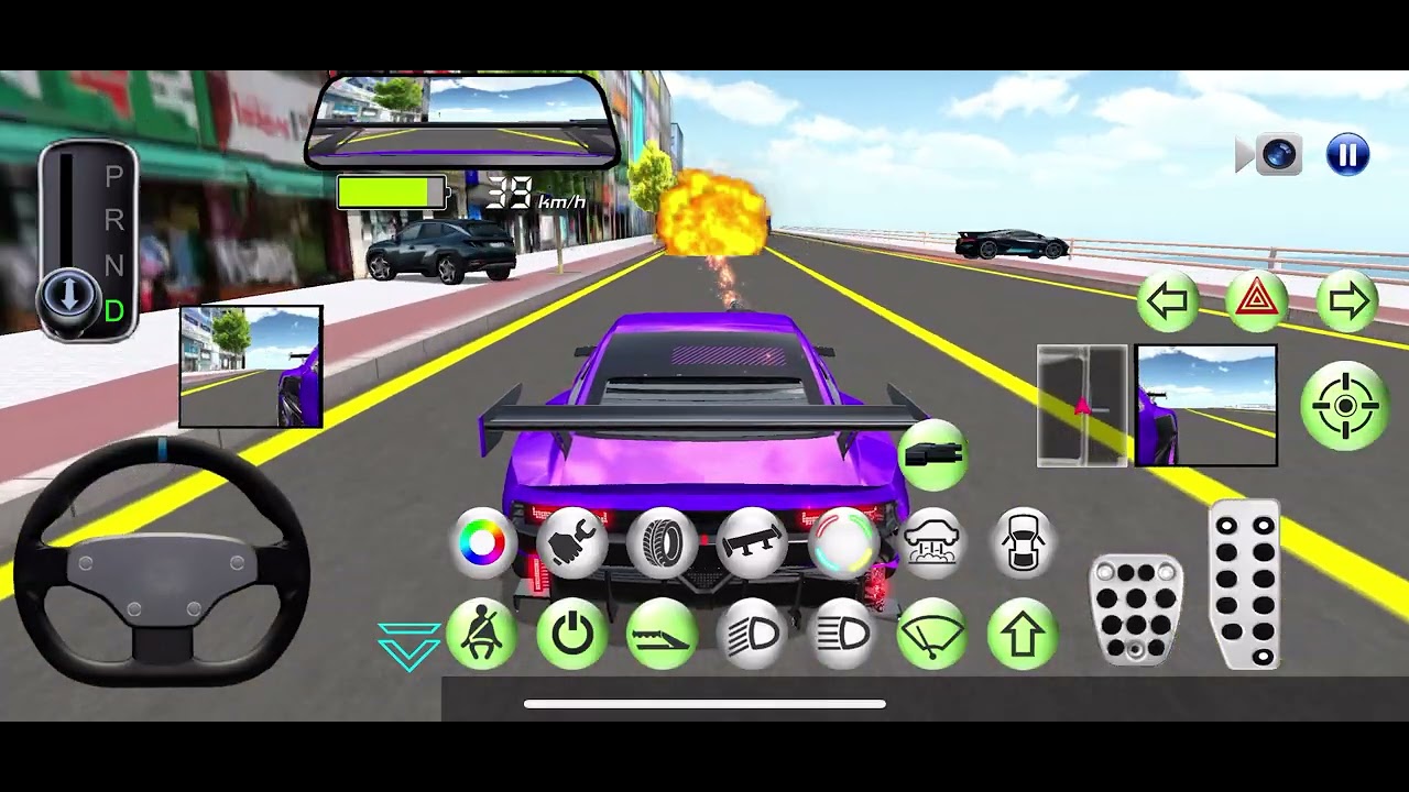 Hyundai N Vision 74 car 🏎️ Riverbed map bajuka fire🔥se car🚘 crash 💥 