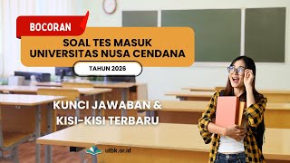 100  UNDANA Entrance Test Questions for Nusa Cendana University, Independent UTBK Pathway!