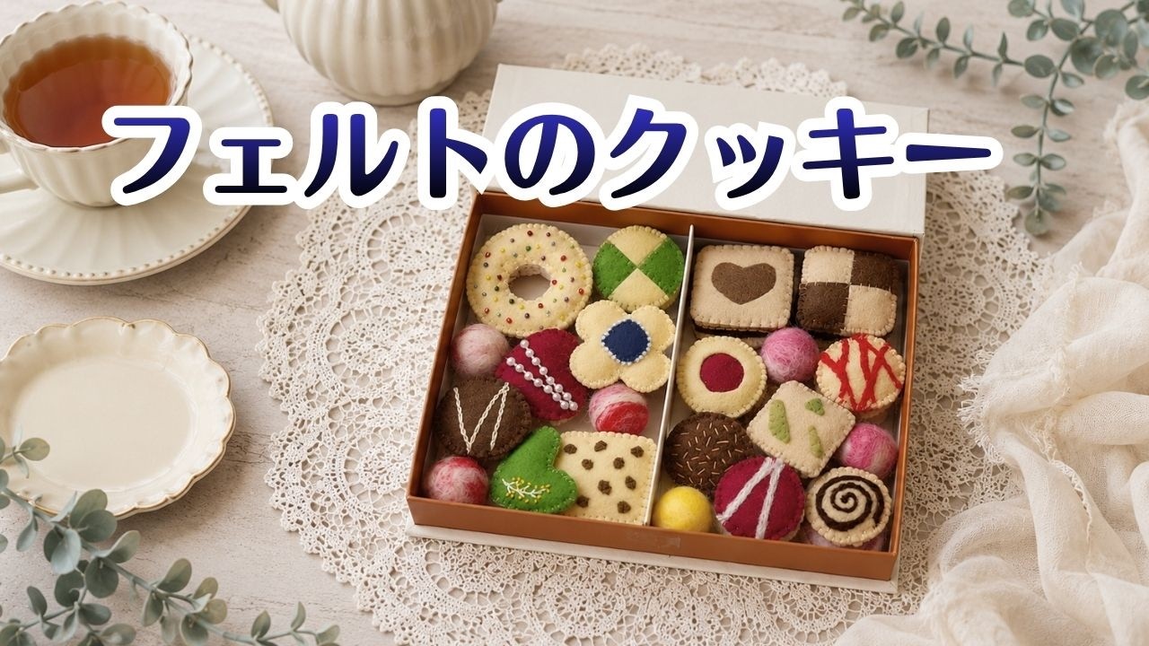 フェルトのクッキー - YouTube