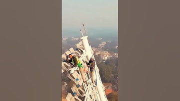 The worlds highest bridge built in just 3 years!😲#beipanjiangbridge #chinaengineering #worldrecord #