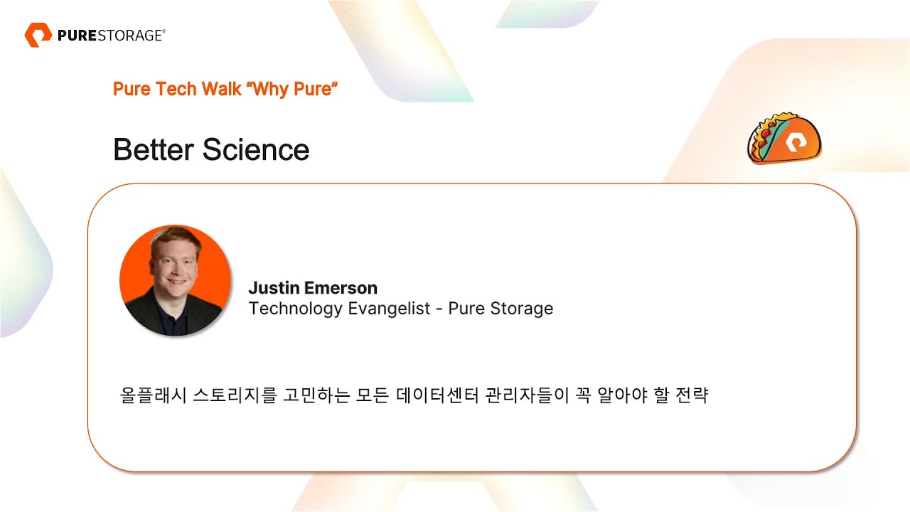 [Pure Tech Talk "Why Pure"] Better Science - Justin Emerson - YouTube