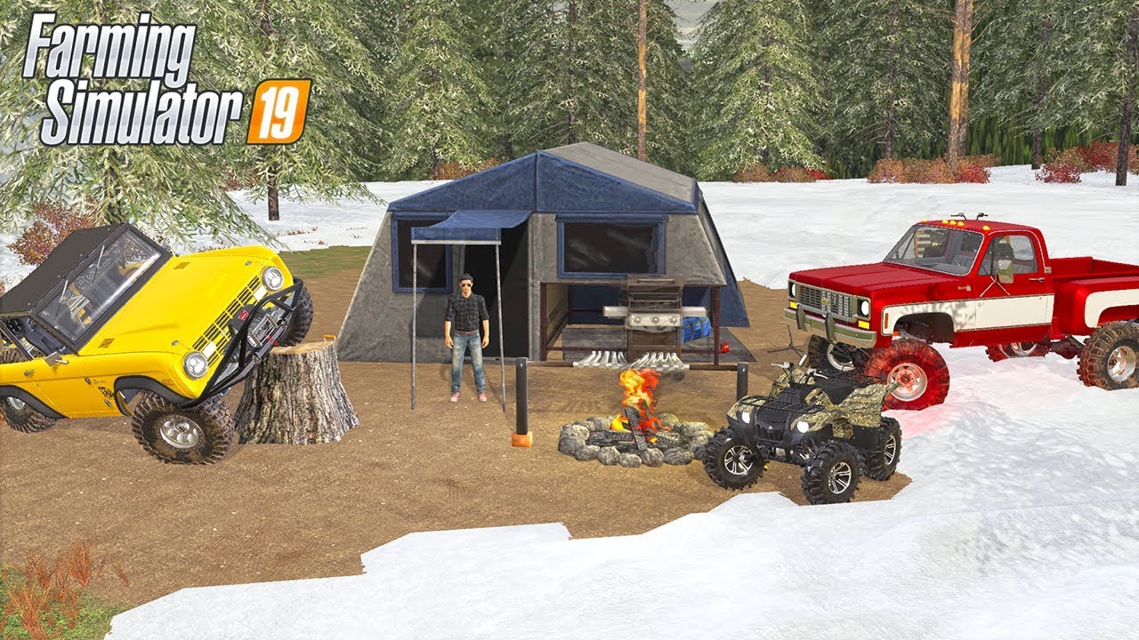 WINTER CAMPING WITH THE SQUAD FARMING SIMULATOR 2019 (ROLEPLAY) YouTube