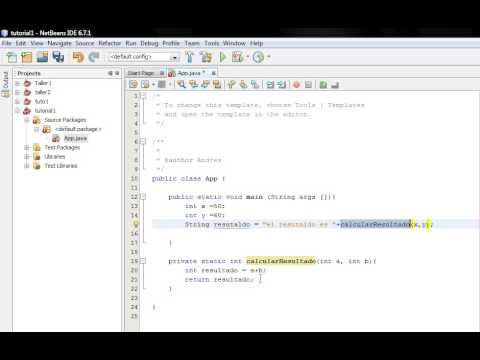 Usando metodos en Java - YouTube