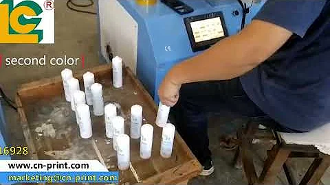 3 colors tube servo system PLC screen printer LC-PA-400ES