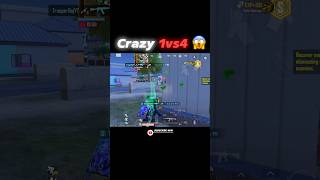 Crazy 1vs4 😱 #bgmi #trooperraj #pubgmobile #viralshort #pubg #viral #trendingshorts #shortfeed