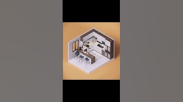 Isometric 3D room #enscape3d #sketchup