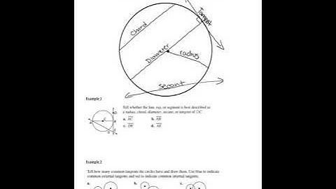 10.1 Lines Intersecting Circles