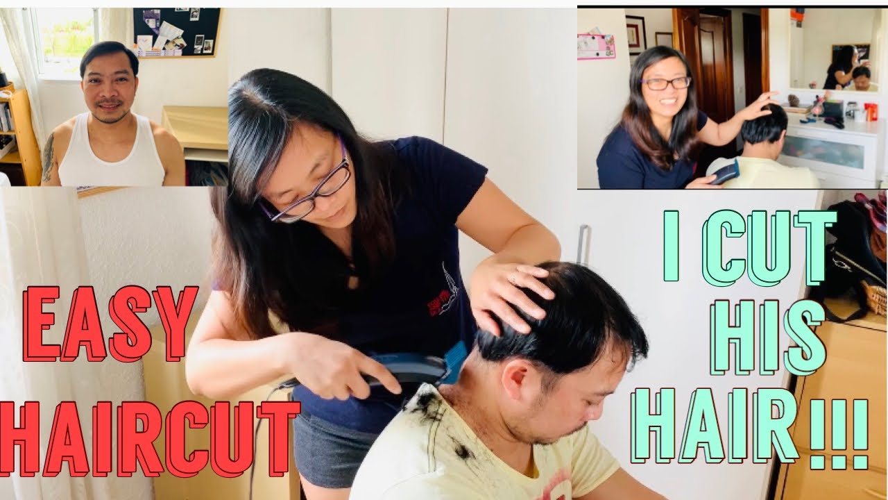 How I cut my husband’s Hair Easy Haircut YouTube