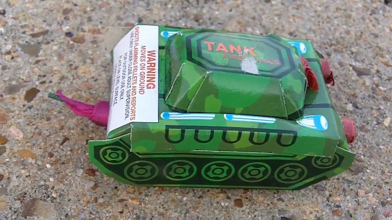 Battle Tank Firework Lighting, Exploding, and Review YouTube