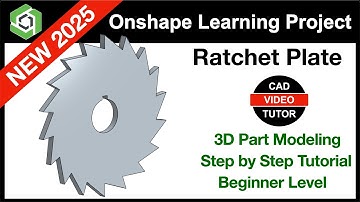 Onshjape Project 2025 - RATCHET PLATE | Step by Step Tutorial New 2025