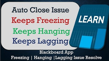 How to Fix Blackboard Auto Close | Keeps Hanging | Freezing | Lagging Issue Solve in Android