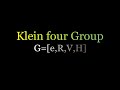 Exploring group theory  klein fourgroup