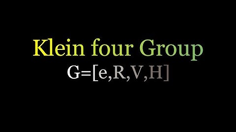 Exploring Group Theory : Klein four-group