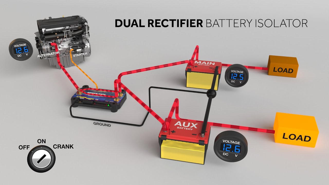 Dual Rectifier Battery Isolator