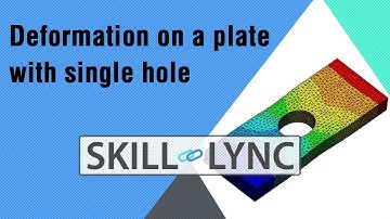 Deformation on a plate with single hole | Skill-Lync
