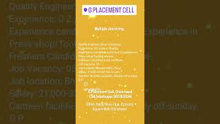 Job hiring for Pune location. #freshersjobs #interview #jobvacancy #recruitment #hiring