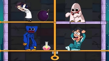 Squid Pin - Pull The Pin - IOS Android Gameplay Walkthrough Levels (262 to 275) part #3