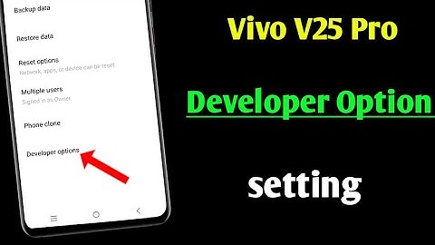 vivo v25 pro 5g developer option setting | how to enable developer option in Vivo v25 Pro