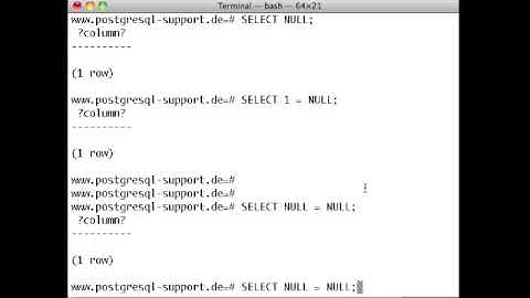 PostgreSQL: NULL handling in SQL