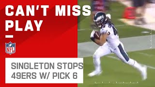 Alex Singleton Puts 49ers Away w/ Pick 6