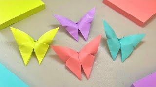 Easiest Origami Butterfly! || Make It In Less Than 5 Minutes || Beginner Step-By-Step Tutorial