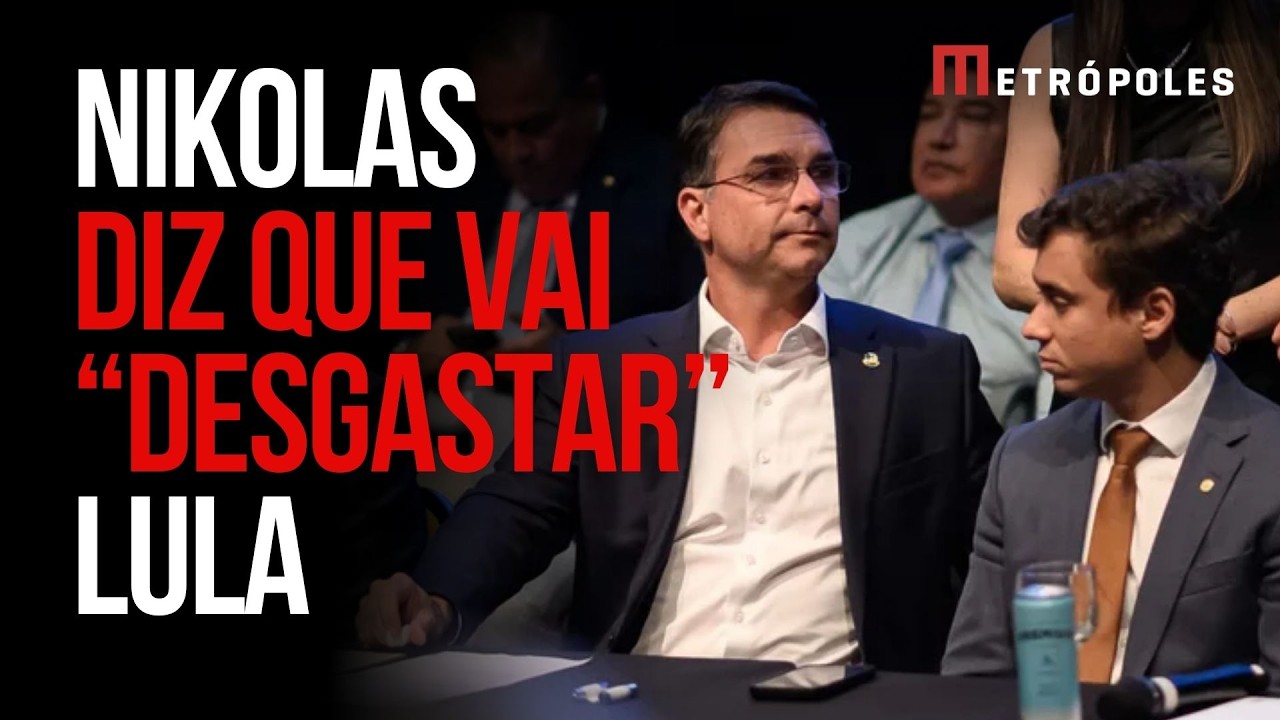 Nikolas reforça apoio a Flávio Bolsonaro e fala em 