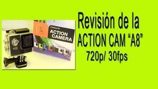 CÁMARA ACTION CAM A8 HD 720p completo en español#actioncamA8 - YouTube