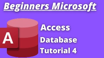 Beginners MS Access Database Tutorial 4   Creating Queries