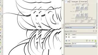 Inkscape Inking A Drawing Exdanle