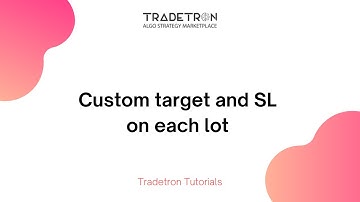 Custom target and SL on each lot