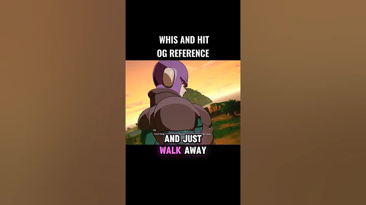 Whis And Hit Og Reference 🤯 #crashout #whis #sparkingzero #dragonball #dbz