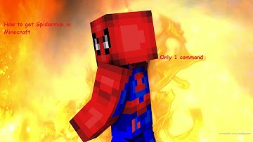 How to get Spiderman in minecraft with just 1 command!!!!