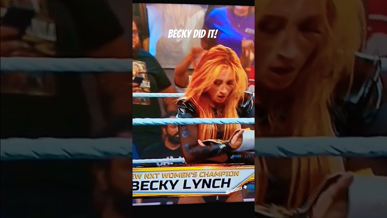 BECKY LYNCH IS YOUR NEWWW NXT WOMEN'S CHAMPION! 🏆 @beckylynchwwe #WWENXT  #WWE #BeckyLynch