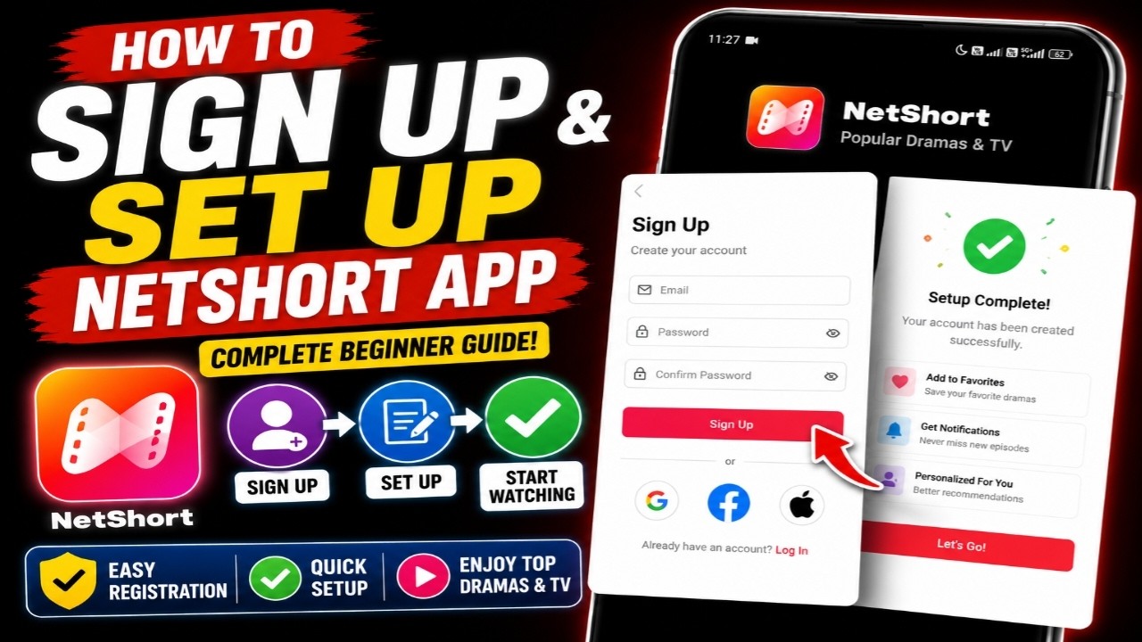 How to Sign Up & Set Up NetShort App | Complete Beginner Guide - YouTube