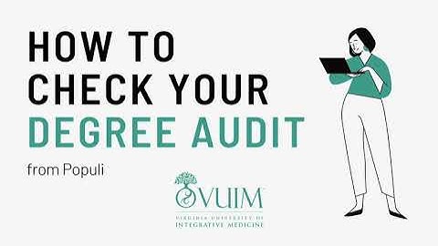 How to Check Your Degree Audit