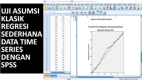 Uji Asumsi Klasik Regresi Sederhana Data Time Series dengan SPSS