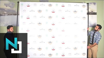 Backdrop Banner Stand 10 ft  X 8 ft Telescopic backdrop (Printing Included) | Neil Jou Productions