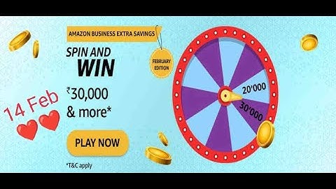 Amazon Business Extra Savings Quiz 14 Feb ❤️❤️