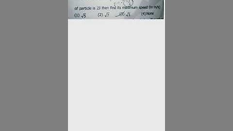 The potential energy of particle of mass 1kg moving along x axis