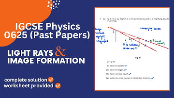 IGCSE Physics 0625 Light | Past Papers Solution with concepts