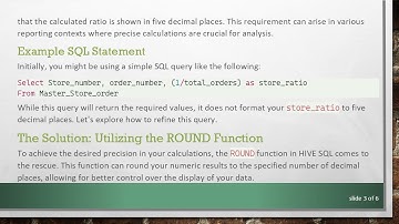 How to Calculate Ratios in HIVE SQL with Precision: The Importance of 5 Decimal Places