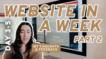 WEBSITE IN A WEEK (Day 3-5) | Adobe XD to Showit