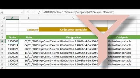 Excel : Utiliser les fonctions FILTRE, UNIQUE et CHOISIRCOLS pour extraire des données