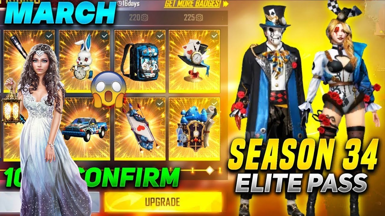 MARCH  ELITE PASS|GAREENA FREE FIRE 2021 |LORDS ON FIRE