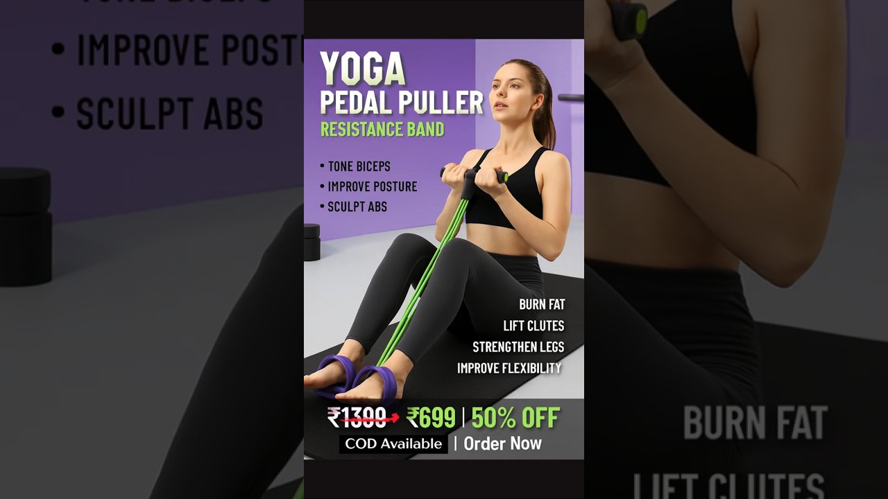 Benefits of Yoga Pedal Puller Resistance Band | Full Body Home Workout | 