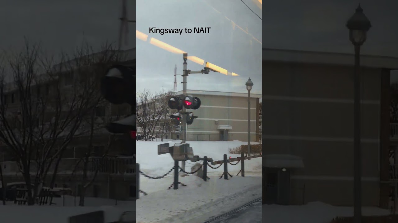 Edmonton LRT train |  bus | ETS Edmonton | ARC CARD | winter ride 