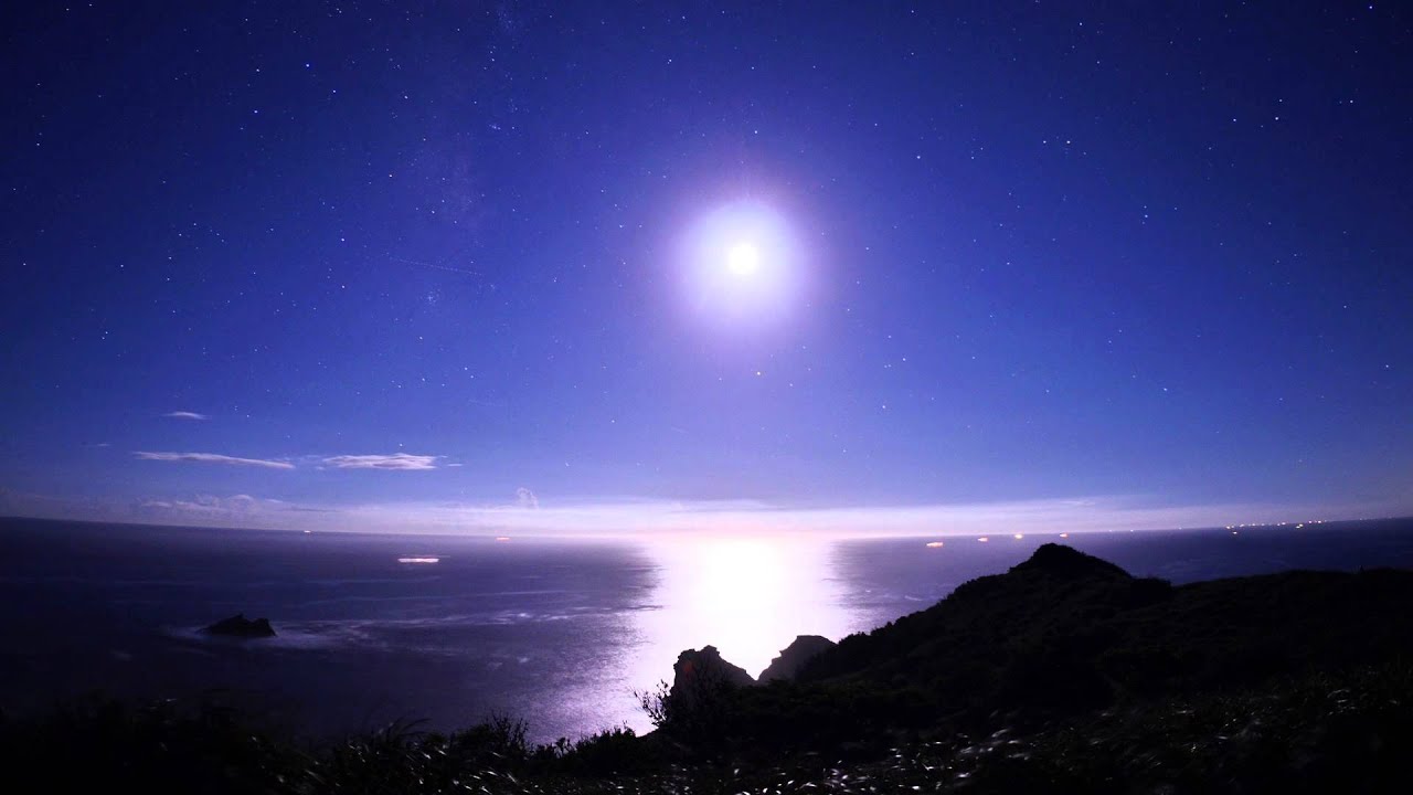 月夜の海 南伊豆 Youtube